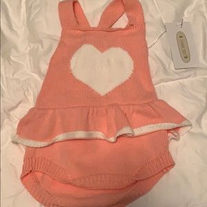 Heart romper NWT 12 months